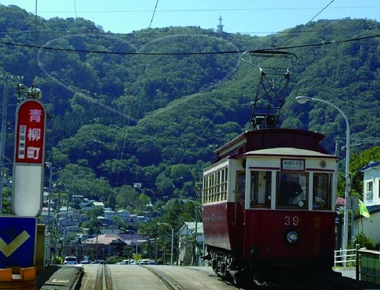 路面電車 青柳町電停