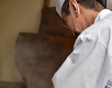 蕎麦づくりの様子